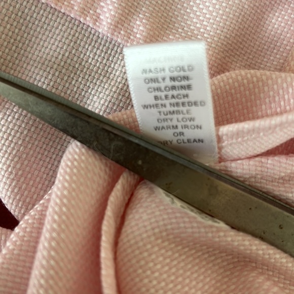 Pink Banana Republic Button Down Textured Blouse - Picture 6 of 6